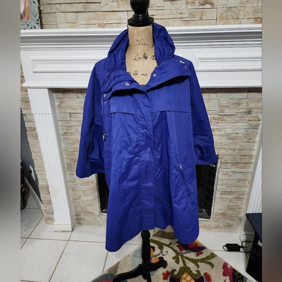 Lane Bryant‎ royal purple rain jacket plus size 22 24 3X - Picture 1 of 4